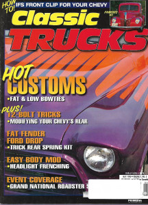 CLASSIC TRUCKS 1998 MAY - REAR SPRING, HEADLIGHT FRENCHING, FAT & LOW BOW TIES
